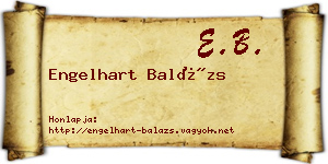Engelhart Balázs névjegykártya