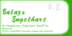 balazs engelhart business card